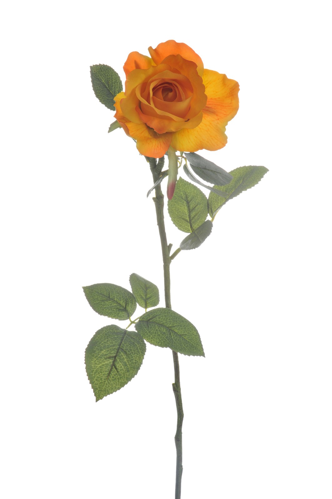 Dekorace umělá oranžová růže Alice - 9*7*71 cm J-Line by Jolipa