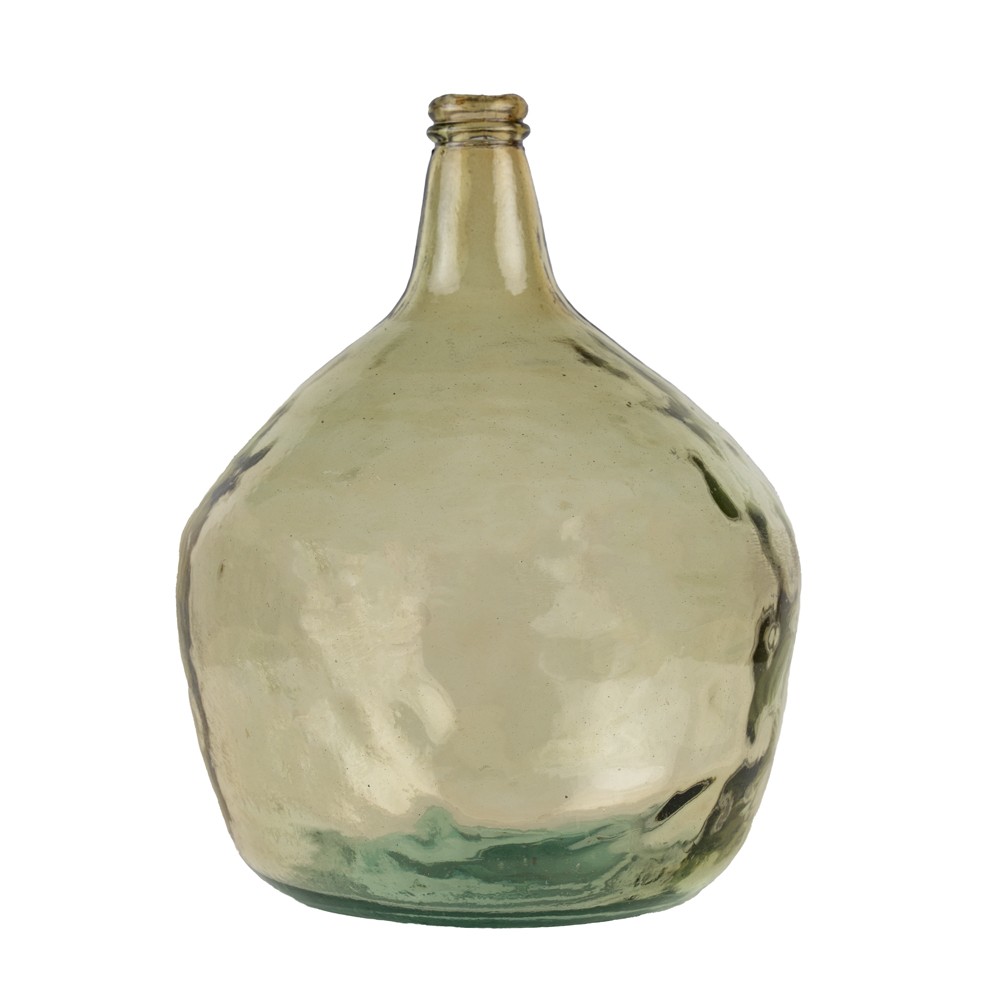 Jantarová skleněná váza z recyklovaného skla 16 L - Ø32*42cm Mars & More
