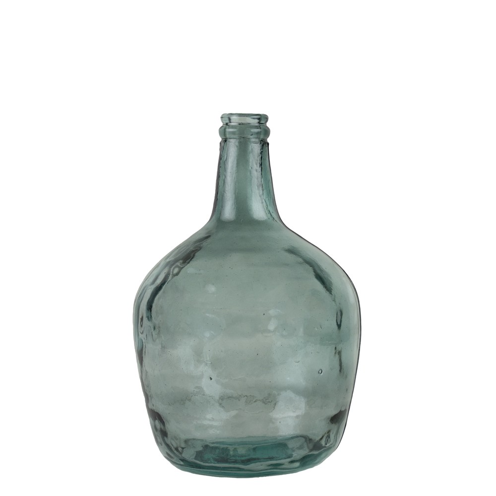 Modrá skleněná váza z recyklovaného skla 4L - Ø19*31cm Mars & More