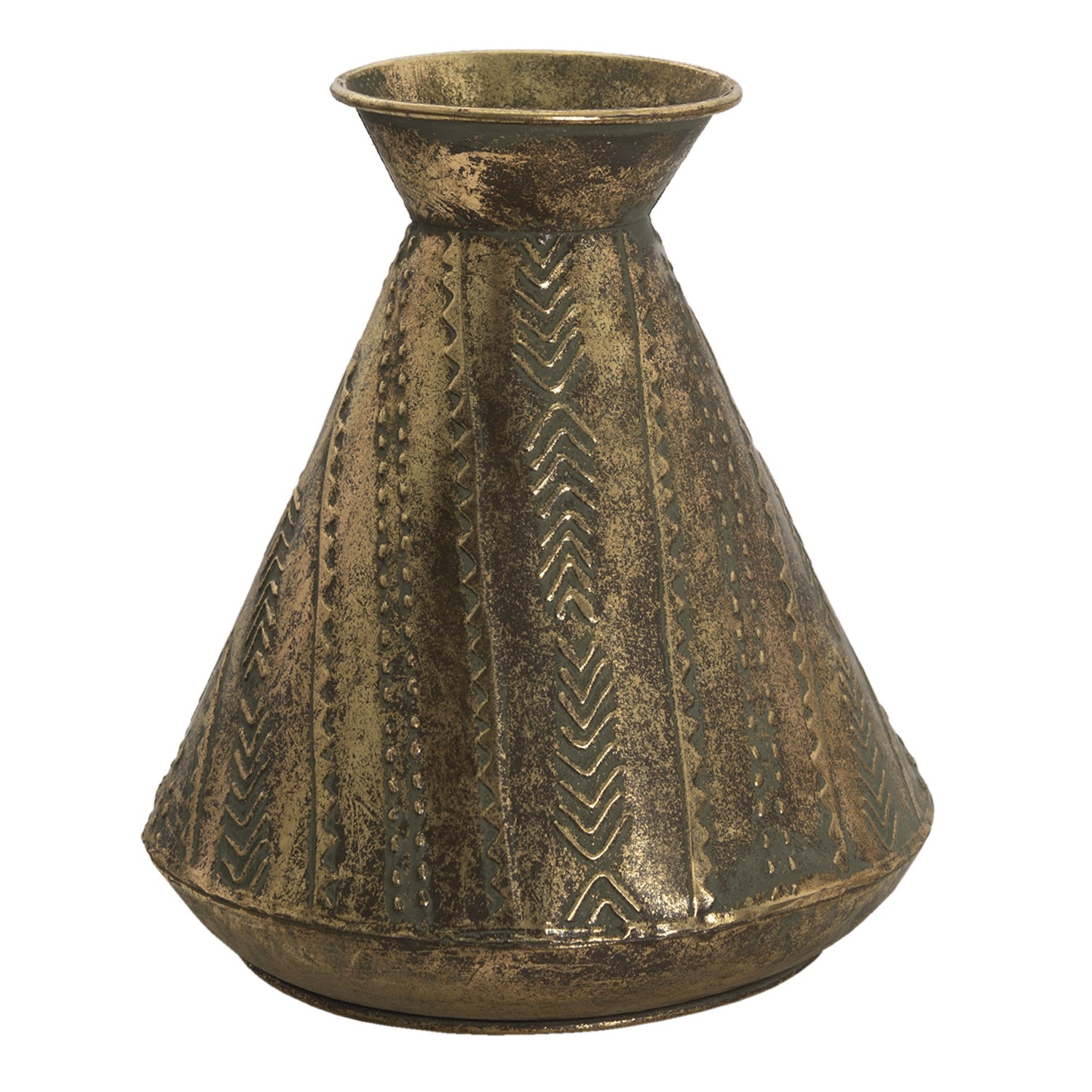 Zlatá antik dekorační váza Valentino - Ø 27*30 cm Clayre & Eef