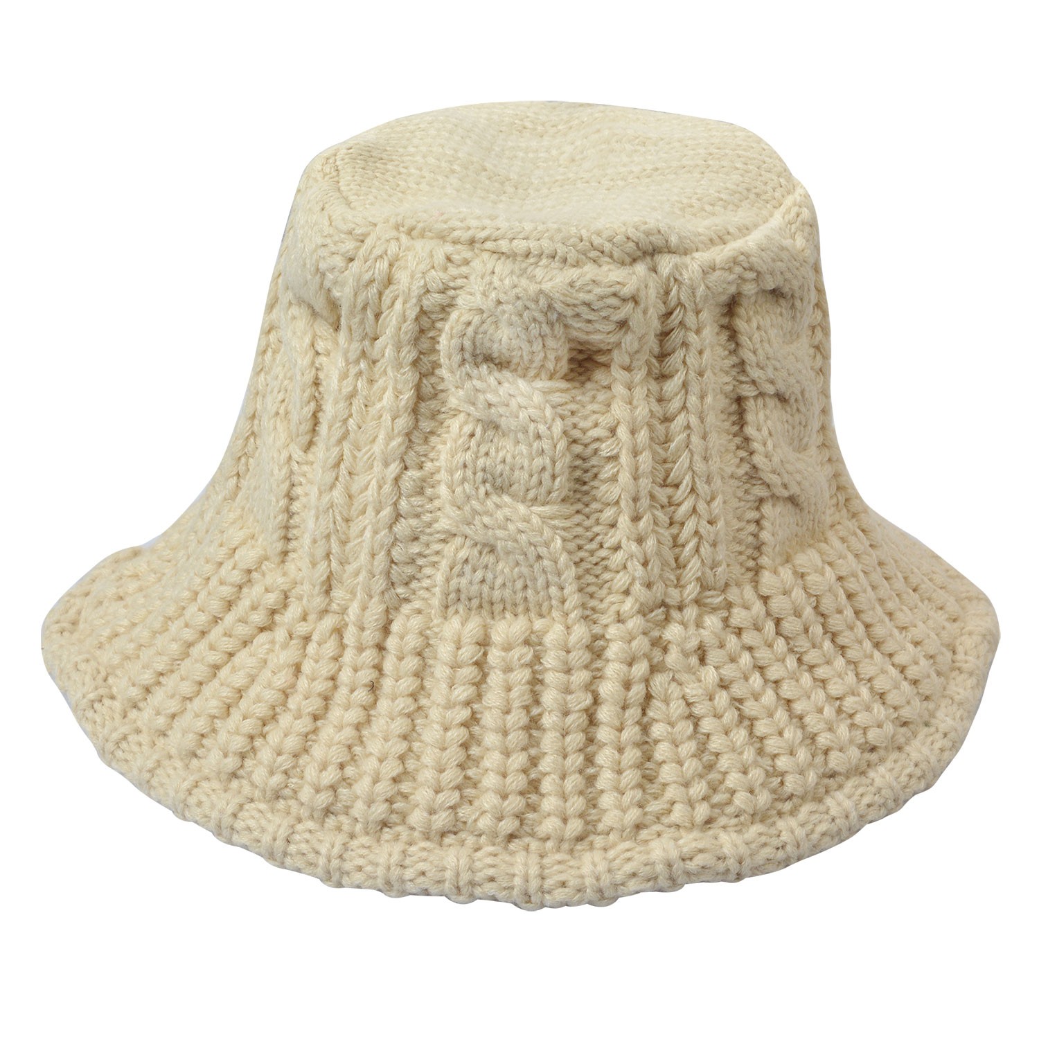 Bílý pletený zimní klobouk  Clayre & Eef