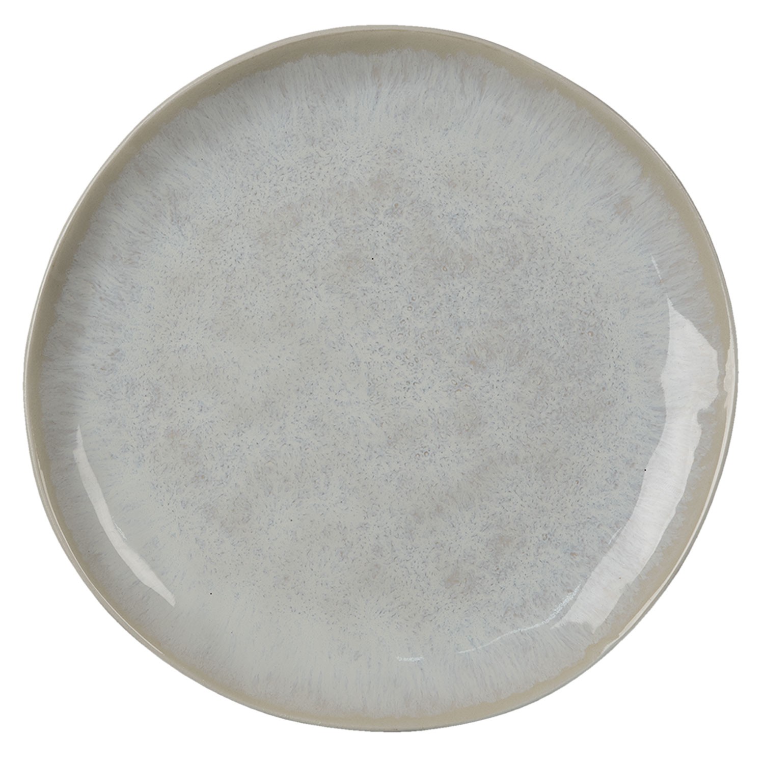 Šedý kameninový dezertní talíř Grivon - Ø 20*2 cm Clayre & Eef