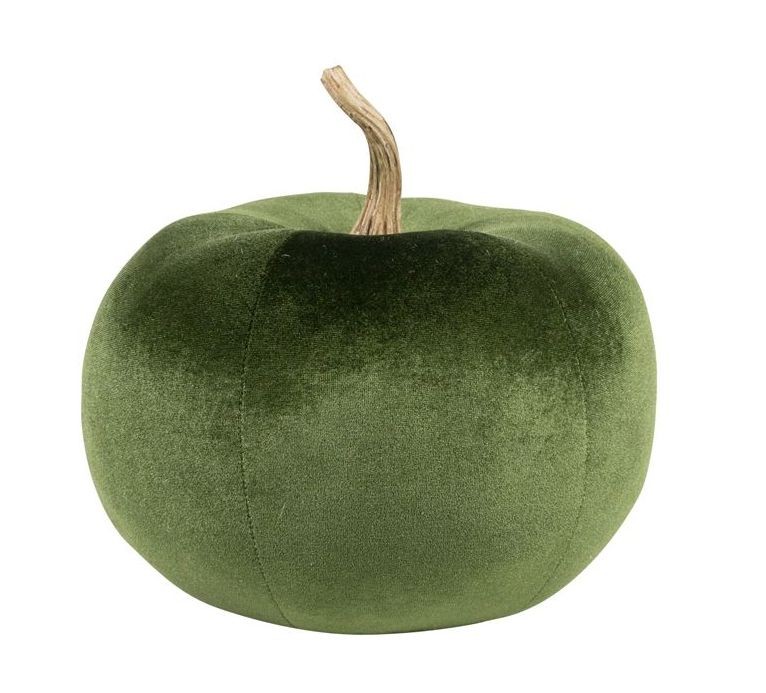 Zelené sametové dekorativní jablko Apple M - 26*25*25cm Mars & More