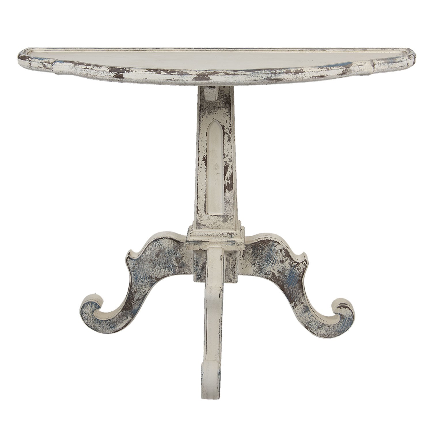 Béžový antik dřevěný odkládací konzolový stůl Henriette - 100*42*84 cm Clayre & Eef