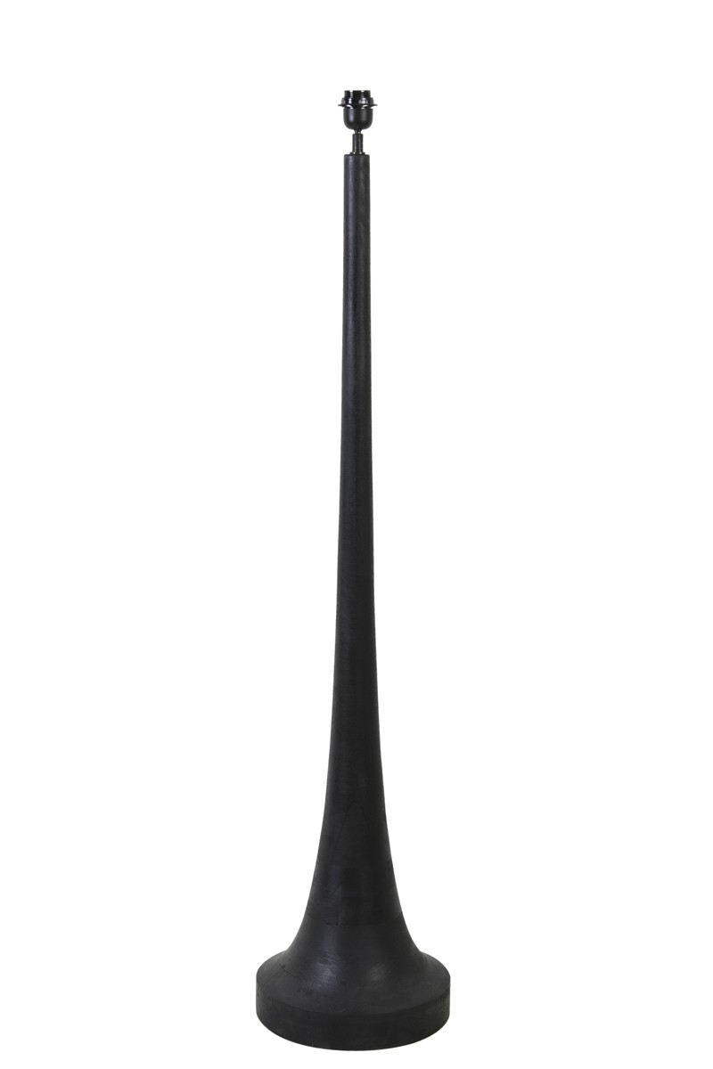 Dřevěná základna ke stojací lampě Jovany black -Ø50*155cm / E27 Light & Living