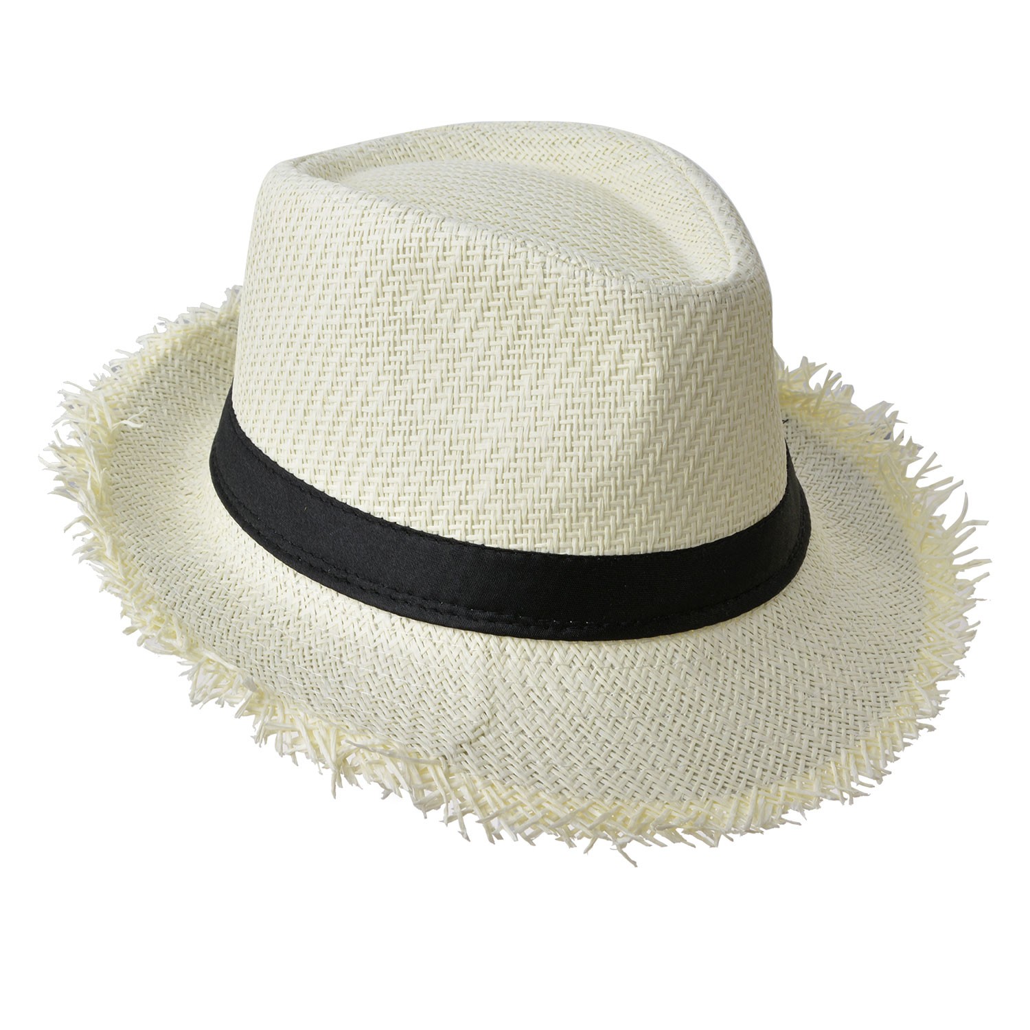 Béžový dámský slaměný letní klobouk - 58 cm Clayre & Eef