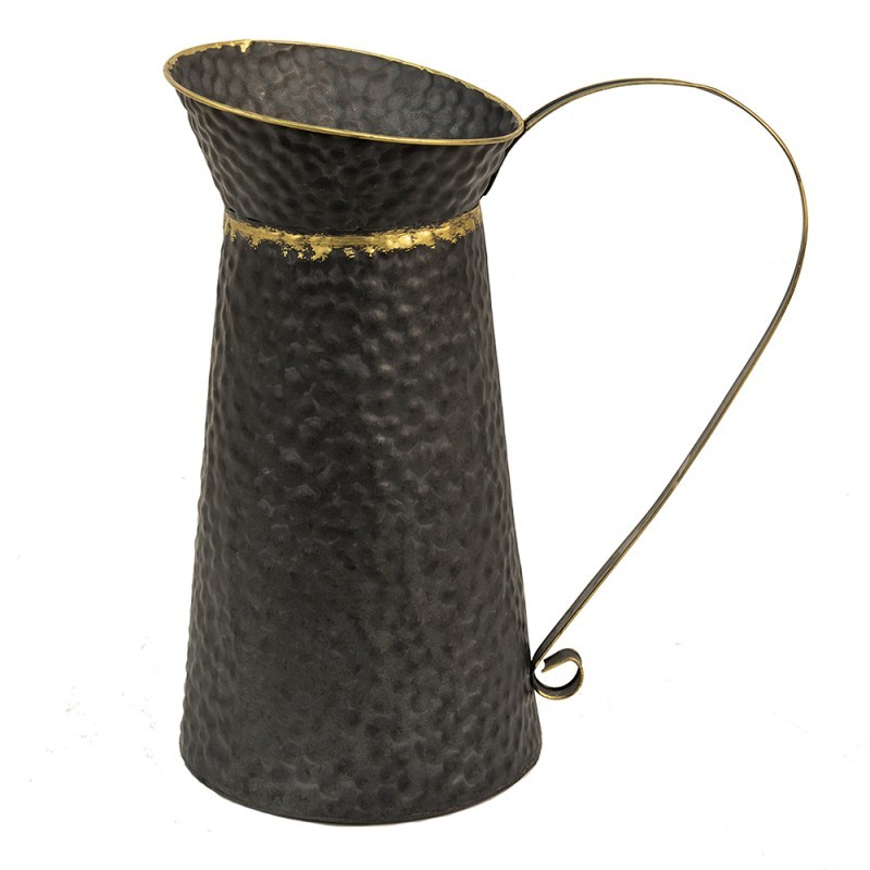 Černý kovový dekorační džbán Valentino - 40*23*47 cm 6Y4712