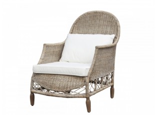 Přírodní ratanové křeslo Old French chair - 76*110*100 cm