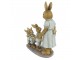 Velikonoční dekorace králičí rodiny - 17*7*19 cm