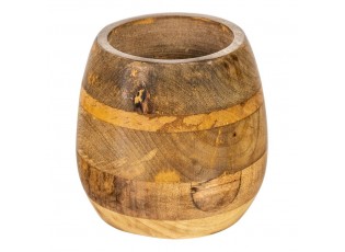 Dřevěný stojan na příbory/vařečky z mangového dřeva Mongé - Ø 12*15cm