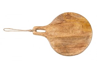 Kulaté kuchyňské prkénko z mangového dřeva Monia - 22*2*30 cm