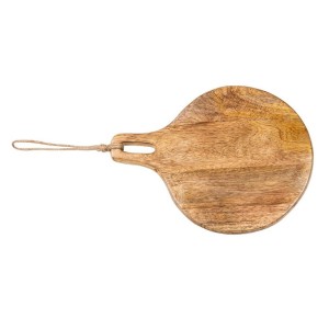 Kulaté kuchyňské prkénko z mangového dřeva Monia - 22*2*30 cm