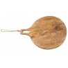 Kulaté kuchyňské prkénko z mangového dřeva Monia - 25*2*34 cm Barva: hnědáMateriál: mangové dřevo Údržba: Otřete vlhkým hadříkem, nepoužívejte do myčky na nádobí