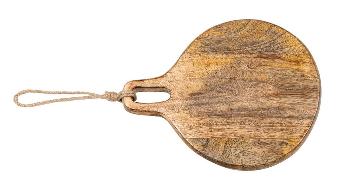Kulaté kuchyňské prkénko z mangového dřeva Monia - 17*2*22 cm