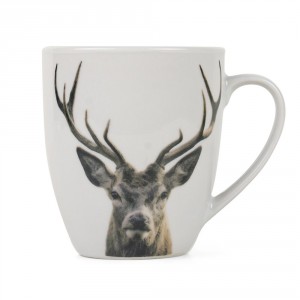 Porcelánový hrnek s jelenem Red Deer - 12*9*10cm/0,4L