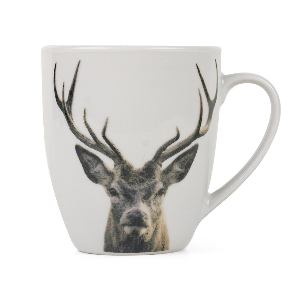 Porcelánový hrnek s jelenem Red Deer - 12*9*10cm/0,4L