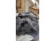 Přehoz přes postel šedá ovčí kůže z Islandské ovce - 130*200cm
