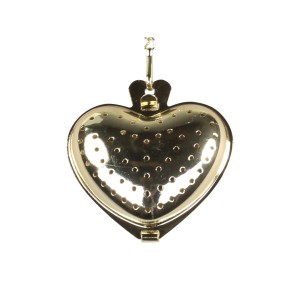 Zlaté sítko na čaj ve tvaru srdce Strainer tea - 5*1,5*5 cm
