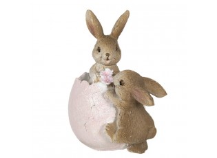 Dekorace králíčků s vajíčkem - 9*5*10 cm