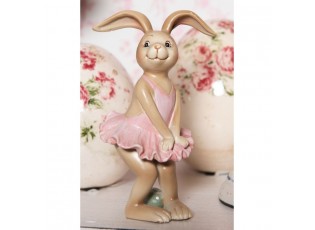 Dekorace králičí dívka v sukýnce - 7*7*13 cm