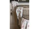Bílý kuchyňský ručník s růžemi - 40*66 cm