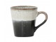 Černý retro hrnek na kávu Espresso 70s rock - Ø5,8*8cm / 80ml 