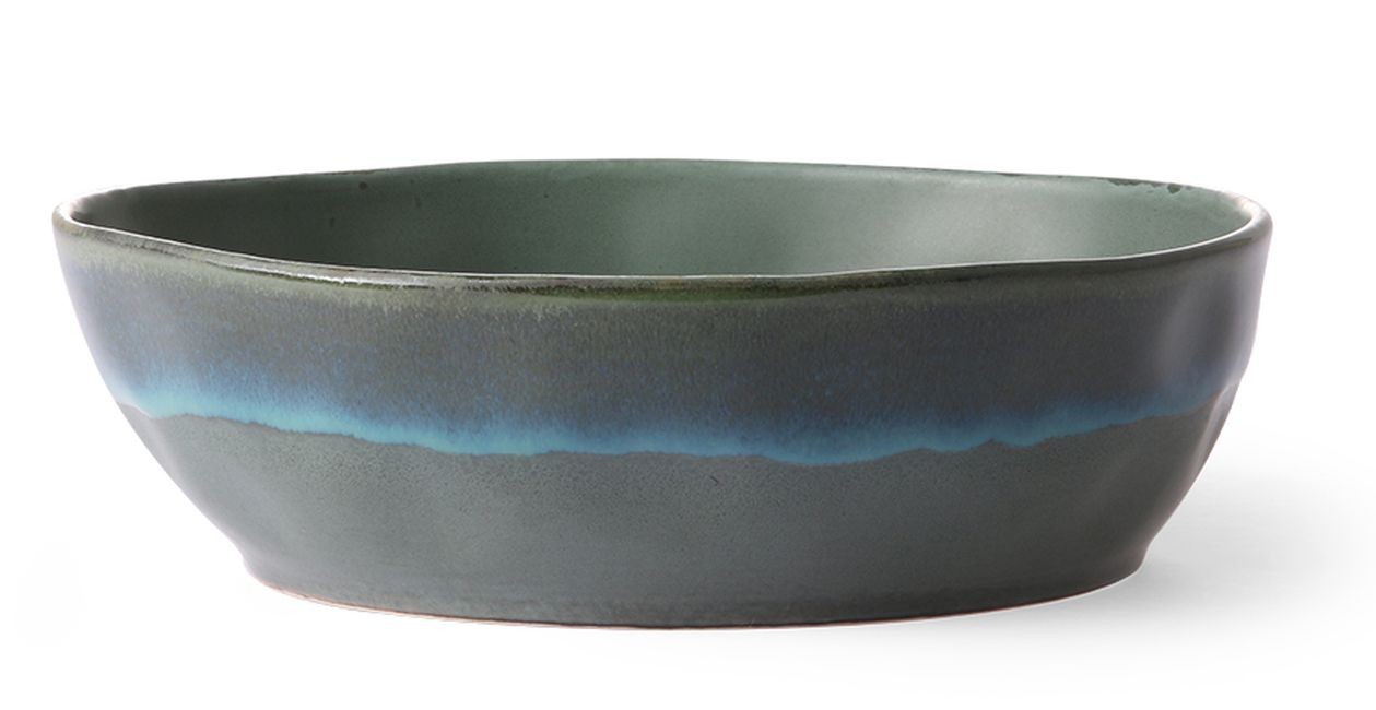 2ks mechová miska na těstoviny 70s moss - Ø 20*5cm/800ml