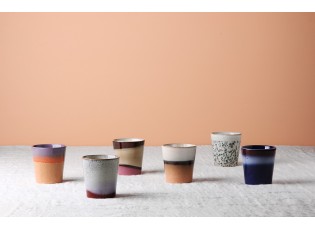 Barevný retro hrnek na kávu Coffee 70s moss - Ø7,5*8cm / 180ml 