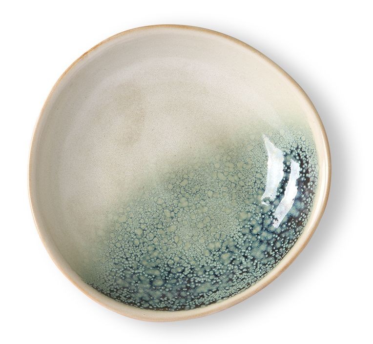 2ks mlhová zelená větší miska /talíř 70s mist - Ø 22*5cm 