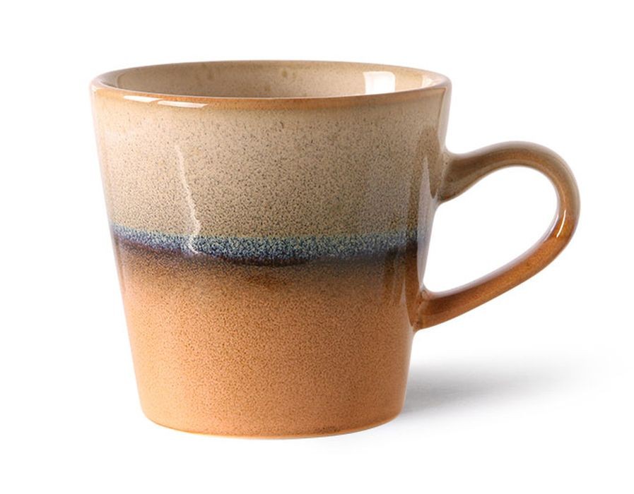 Barevný retro hrnek na Americano 70s tornado - 11*8,5*8cm / 260ml 