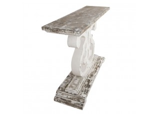 Dřevěný konzolový stůl Vion s výraznou patinou - 110*36*91 cm