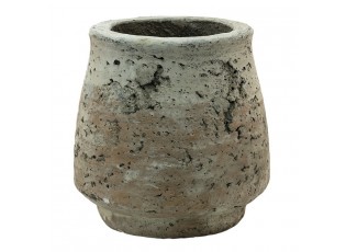 Béžový betonový květináč Mosse - Ø 14*14 cm