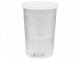 Sklenička s dekorem a víčkem French glass - Ø9,5*14 cm / 0,5l