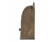 Hnědý dřevěný retro stojan na noviny a časopisy - 33*13*31 cm