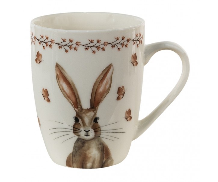 Porcelánový hrnek Rustic Easter Bunny - 12*8*10 cm / 350 ml