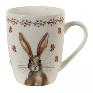 Porcelánový hrnek Rustic Easter Bunny - 12*8*10 cm / 350 ml