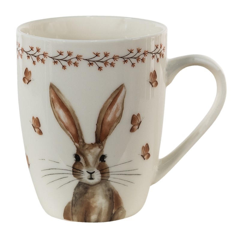 Porcelánový hrnek Rustic Easter Bunny - 12*8*10 cm / 350 ml