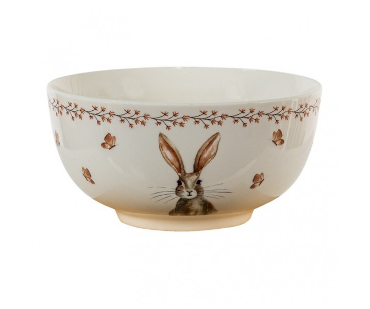 Porcelánová miska Rustic Easter Bunny - Ø 14*7 cm / 0.5 L