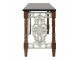 Hnědý dřevěný vintage odkládací stolek Luca - 101*55*79 cm