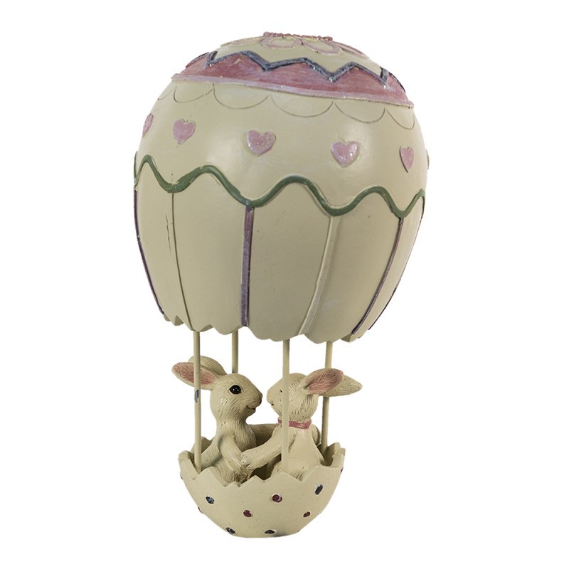 Dekorace zamilovaných králíčků v balónu - 11*11*19 cm