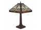 Stolní Tiffany lampa Quadrilatére - 31*31*43 cm E27/max 2*60W