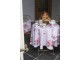 6ks bavlněné růžové prostírání s růžemi Dotty Rose - 48*33 cm