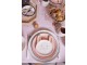 Růžový bavlněný ubrus na stůl s růžemi Dotty Rose - 150*250 cm