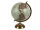 Modro-hnědý dekorativní glóbus na kovovém podstavci Globe - 22*22*33 cm
