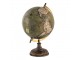 Zeleno -hnědý dekorativní glóbus na dřevěném podstavci Globe - 22*22*37 cm