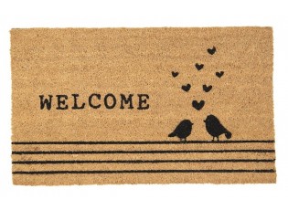 Kokosová rohožka s ptáčky Love Birds - 75*45*1 cm