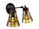 Nástěnná lampa Tiffany - 30*23*23 cm E14/max 2*25W