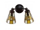 Nástěnná lampa Tiffany - 30*23*23 cm E14/max 2*25W