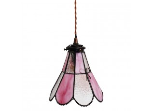 Závěsná lampa Tiffany FlowerArc pink - 18*15*115 cm E14/max 1*25W
