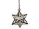 Závěsné transparetní Tiffany světlo Star - 31*31*107 cm E27/max 1*40W